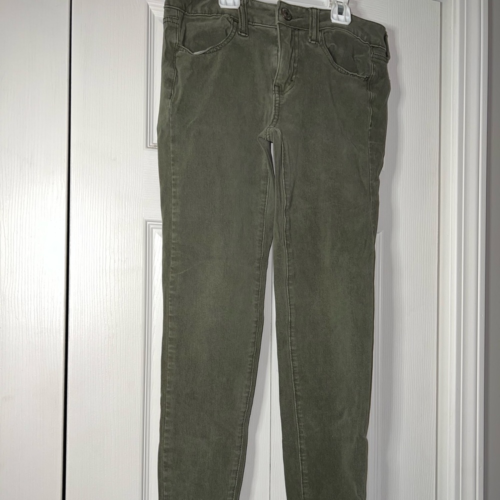american eagle olive green jegging